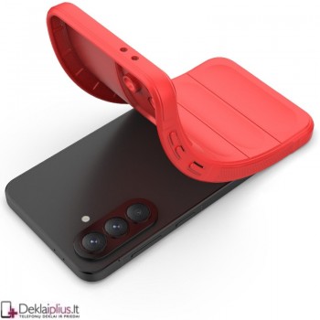 Magic Shield guminis dėklas - raudonas (Samsung Galaxy A37 5G)